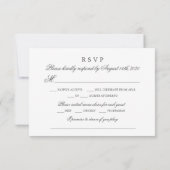 Réponse du Mariage feuille à la demande de repas (Dos)