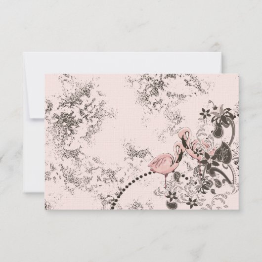 Réponse du Mariage Flamant rose Paradise (Dos)