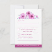 Réponse du mariage floral d'anémone blanc rose RSV (Dos)