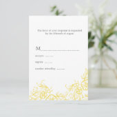 Réponse du Mariage floral jaune et gris (Debout devant)