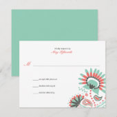 Réponse du Mariage Floral Paisley (Devant / Derrière)