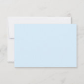 Réponse du Mariage Ice Blue Gold Confetti RSVP (Dos)