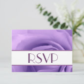 Réponse du Mariage RSVP Rose violet (Debout devant)