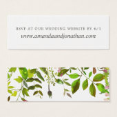 Réponse du Mariage Spring Foliage sur le site RSVP (Devant & derrière)