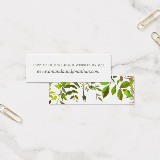 Réponse du Mariage Spring Foliage sur le site RSVP (Bureau)
