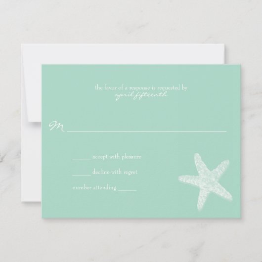 Réponse du Mariage Starfish (Devant)