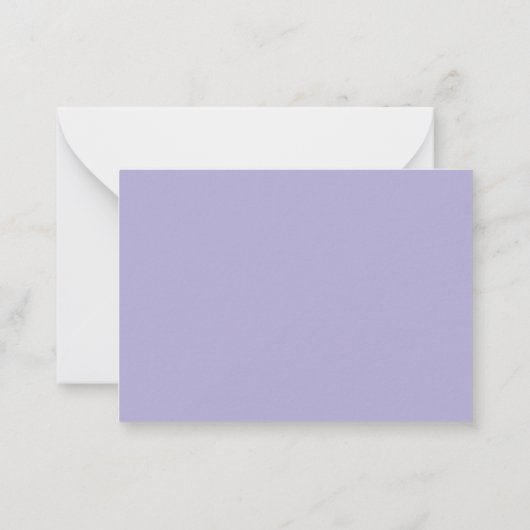 Réponse du menu mariage violet Lavender RSVP (Dos)