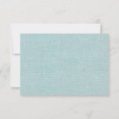 Réponse du RSVP de Burlap et de Lace Wedding (Dos)