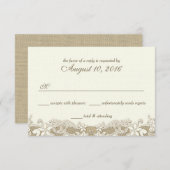 Réponse élégante au Mariage campagnard (Devant / Derrière)