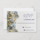 Réponse élégante classique florale pour mariage (Devant)