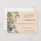 Réponse élégante classique florale pour mariage (Devant)