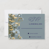 Réponse élégante classique florale pour mariage (Devant)