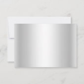 Réponse élégante diamant argent RSVP (Dos)