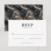 Réponse Élégante Minimaliste RSVP (Devant / Derrière)