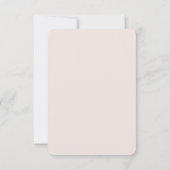 Réponse Élégante Rose Minimaliste (Dos)