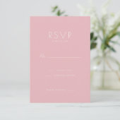 Réponse Élégante Rose Minimaliste (Debout devant)