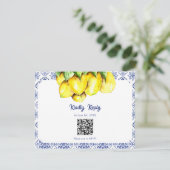 Réponse en ligne par QR code pour mariage italien (Debout devant)