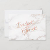 Réponse en marbre et or Rose (Dos)