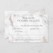 Réponse en marbre et or Rose (Devant / Derrière)