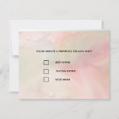 Réponse et menu de mariage Roses roses parfaites (Dos)