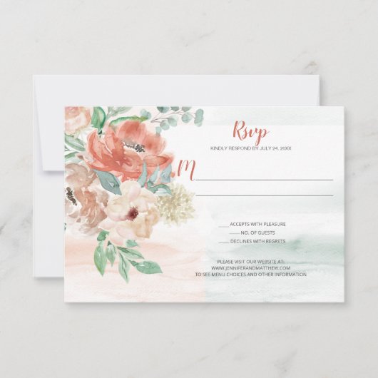 Réponse florale aquarelle Abricot en fleurs (Devant)