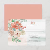 Réponse florale aquarelle Abricot en fleurs (Devant / Derrière)