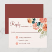 Réponse florale d'automne champ de fleurs rouille (Devant / Derrière)