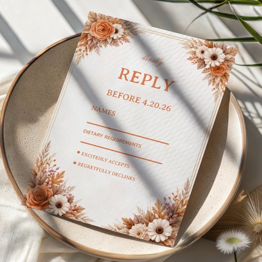 Réponse florale d'automne chaud