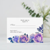 Réponse florale de mariage avec des roses violette (Debout devant)