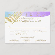 Réponse Gold du Bat mitzvah de musique