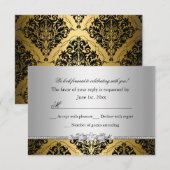 Réponse Gold & Silver Damask Jewel (Devant / Derrière)