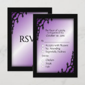 Réponse gothique violette avec choix de menu (Devant / Derrière)