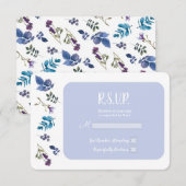 Réponse Lavande Lilas Iris Violet Floral de Printe (Devant / Derrière)