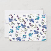 Réponse Lavande Lilas Iris Violet Floral de Printe (Dos)