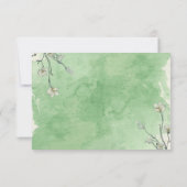 Réponse Mariage Automne Citrouille Vert Rustique (Dos)