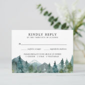 Réponse mariage forêt montagne rustique (Debout devant)