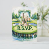RÉPONSE mariage GOLF style aquarelle (Debout devant)