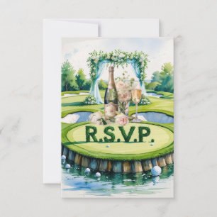 RÉPONSE mariage GOLF style aquarelle