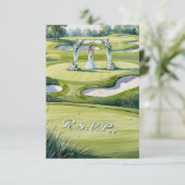 RÉPONSE mariage GOLF style aquarelle (Debout devant)