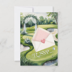 RÉPONSE mariage GOLF style aquarelle