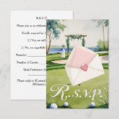 RÉPONSE mariage GOLF style aquarelle (Devant / Derrière)
