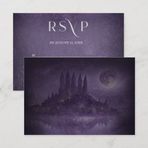 Réponse Mariage Romantique Gothique Argent Violet