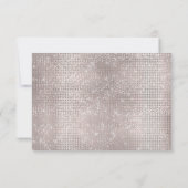 Réponse Mariage Rose Paillettes Baptême Mariage Go (Dos)