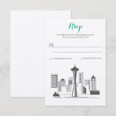 Réponse Mariage Seattle Skyline (Devant / Derrière)