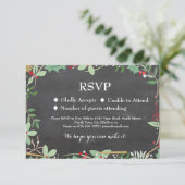 Réponse mariage vacances d'hiver cartes d'invitati (Debout devant)