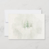 Réponse Menu Choix de la Forêt de Pins à l'Aquarel (Dos)