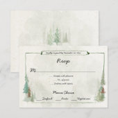 Réponse Menu Choix de la Forêt de Pins à l'Aquarel (Devant / Derrière)