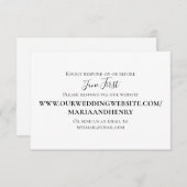 Réponse Minimaliste Simple Via Le Modèle Web (Devant / Derrière)