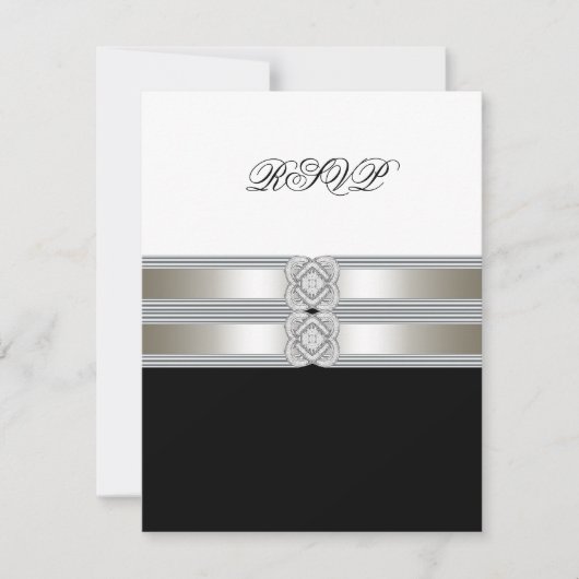 Réponse noir blanc RSVP (Devant)