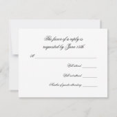 Réponse noir blanc RSVP (Dos)